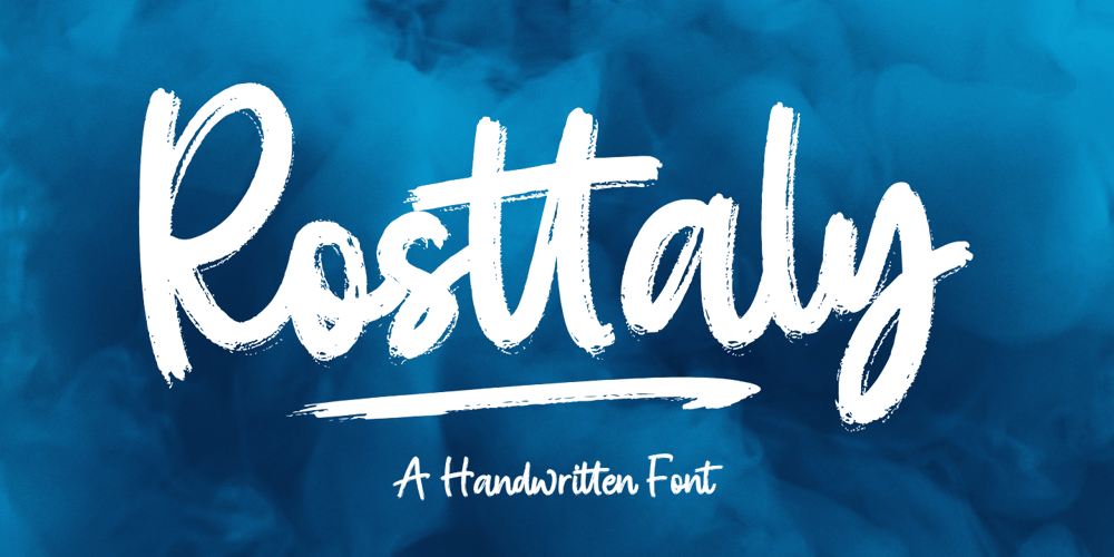 Rosttaly Script font