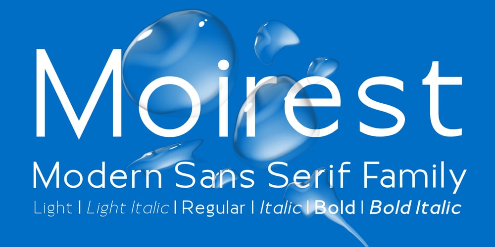 Moirest font