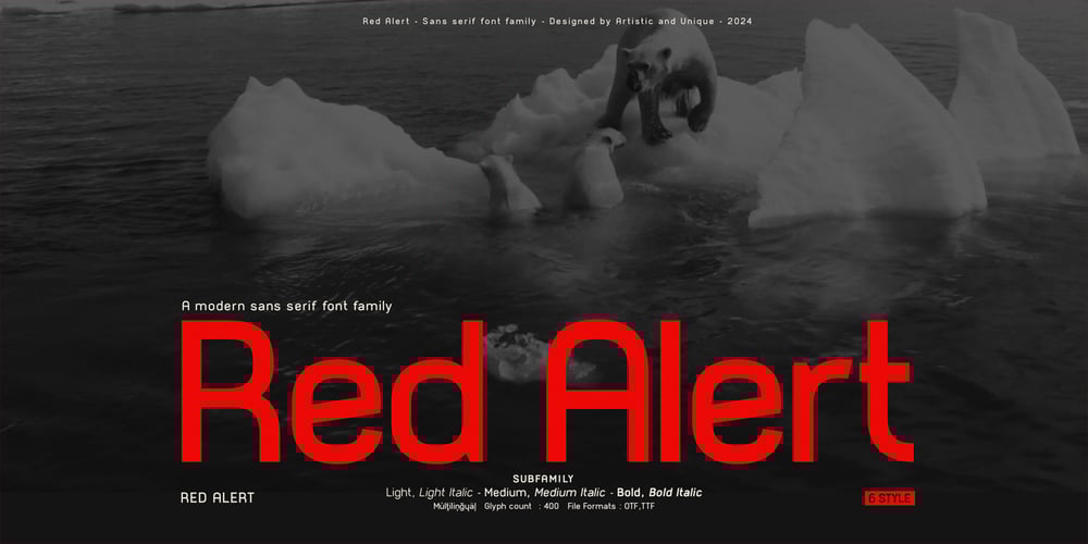 Red Alert font