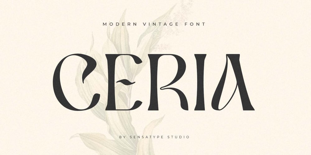 SS Ceria font
