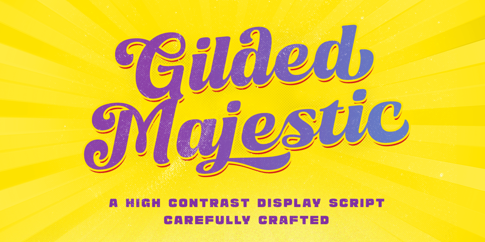 Gilded Majestic font