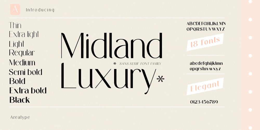 Midland Luxury font