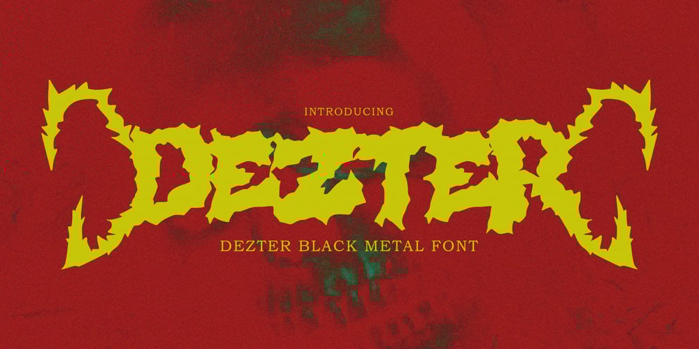 Dezter Black Metal Font font