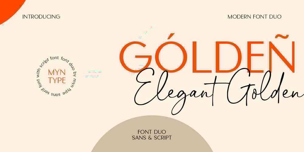 Elegant Golden Script font