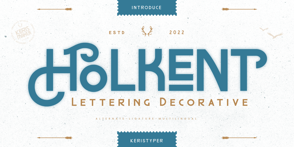 Holkent font