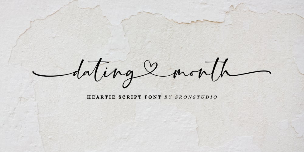 Dating Month font