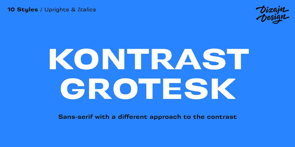 Kontrast Grotesk font