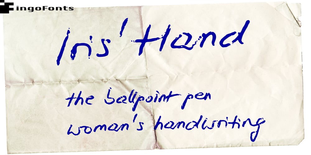 Iris Hand font