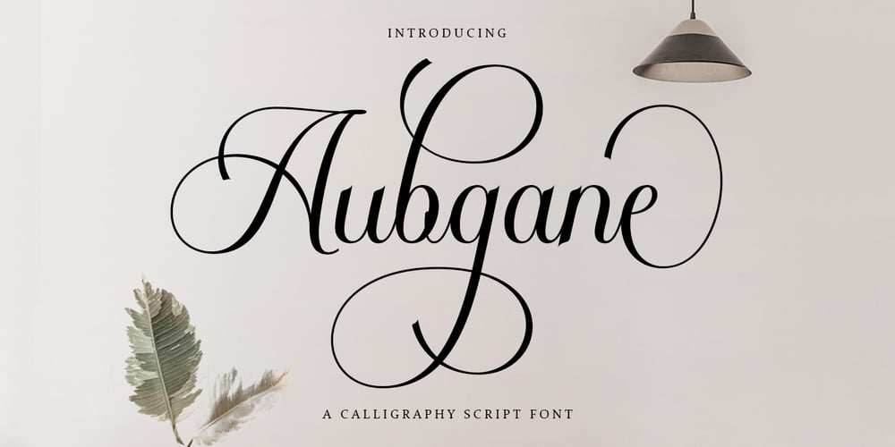 Aubgane font