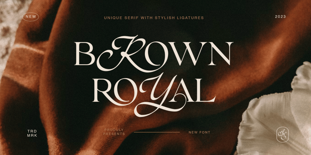 Brown Royal font
