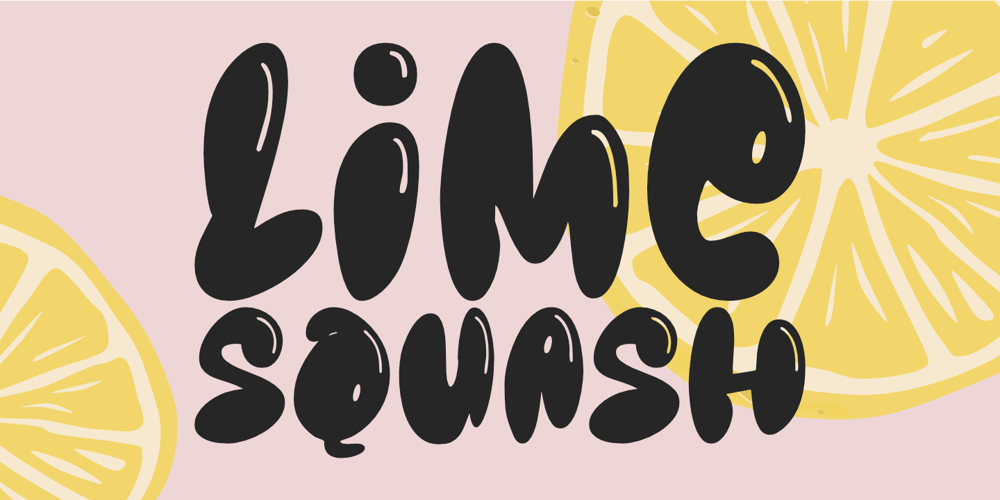 Lime Squash font