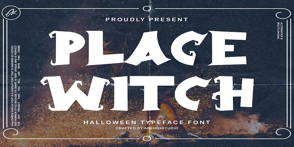Place Witch font