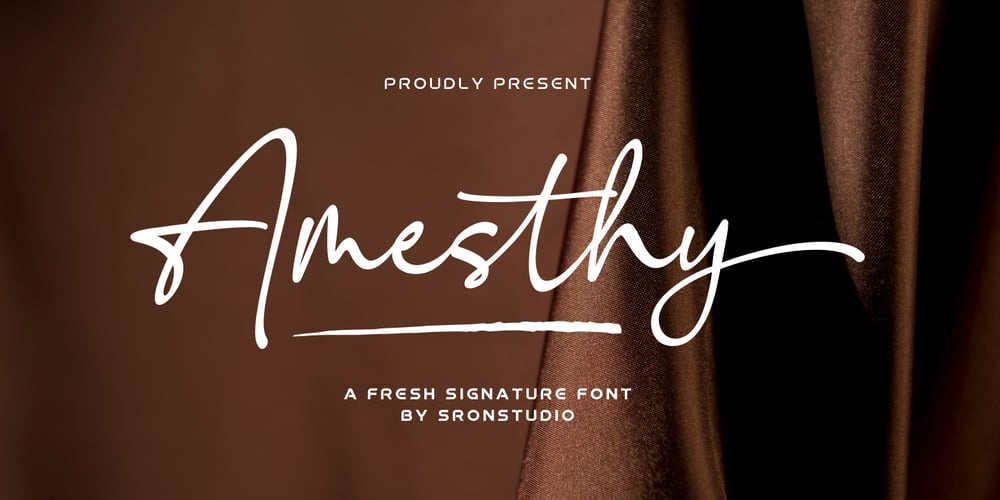 Amesthy font