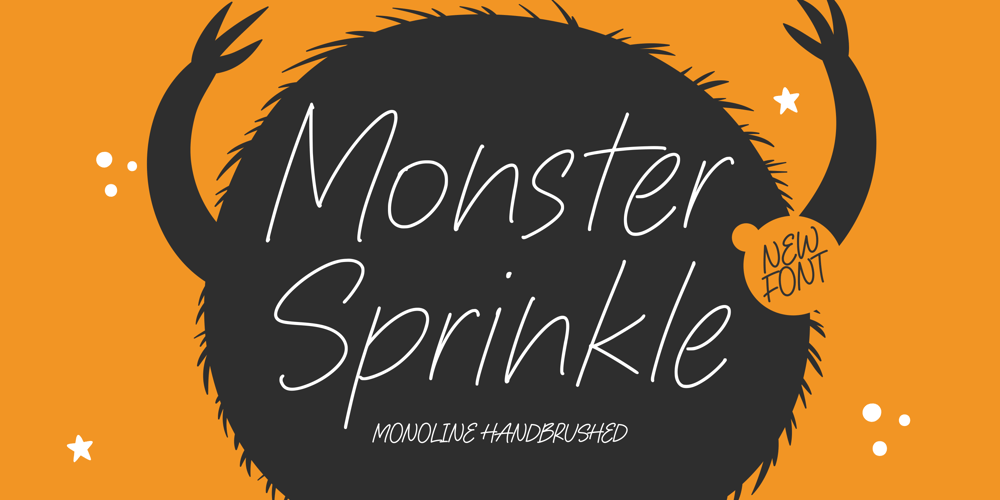 Monster Sprinkle font