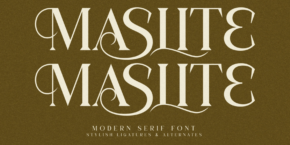 Maslite font