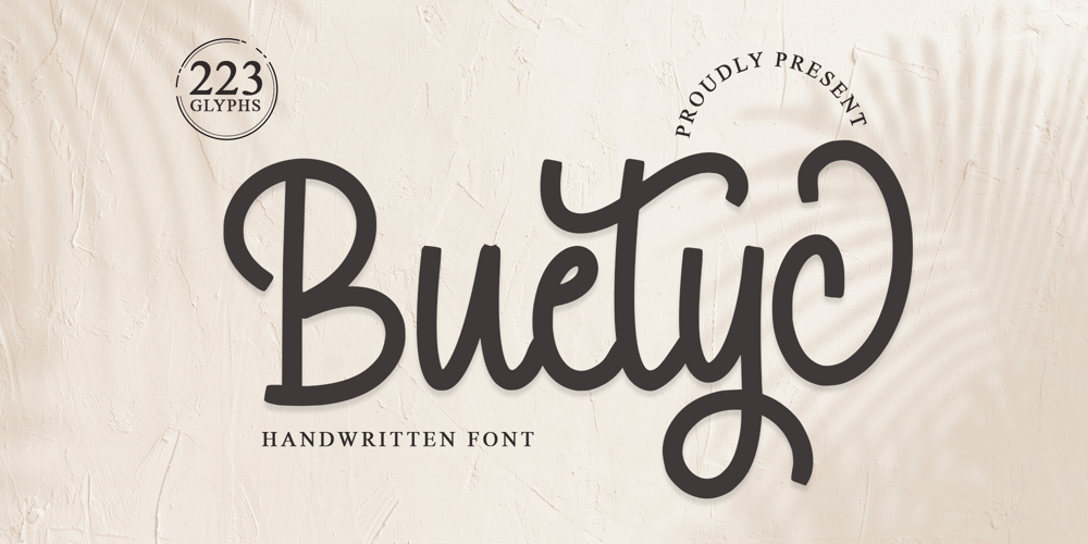 Buetyc font