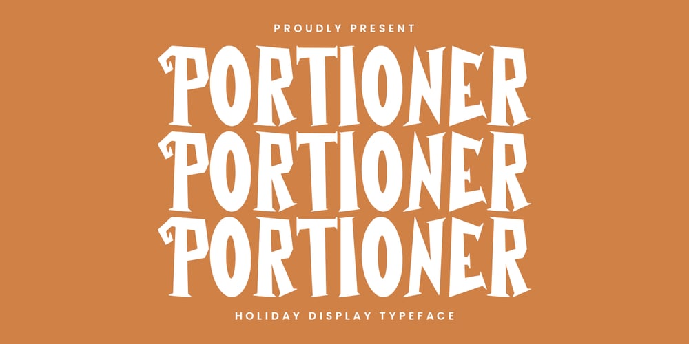 Portioner font