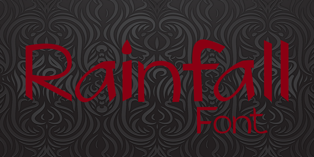 Rainfall font