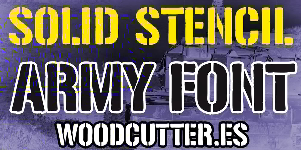 Solid Stencil 2023 font