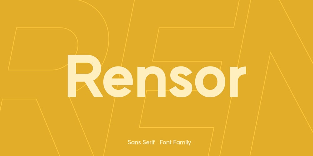 Rensor font