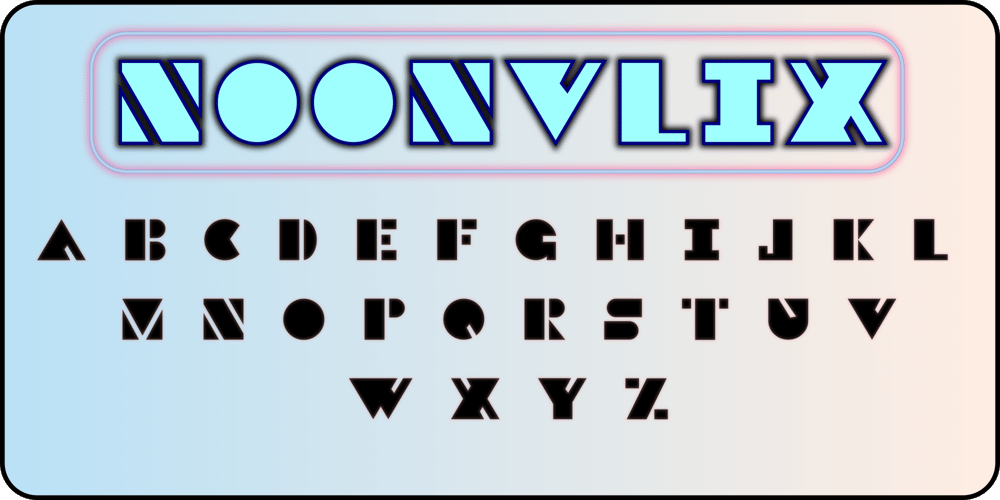 Noonvlix font