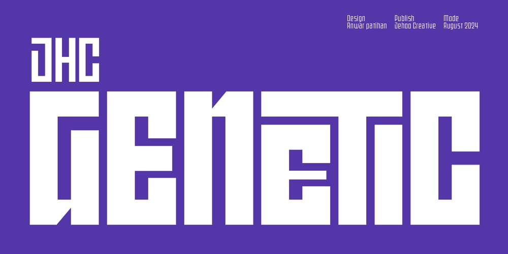 JHC Genetic font