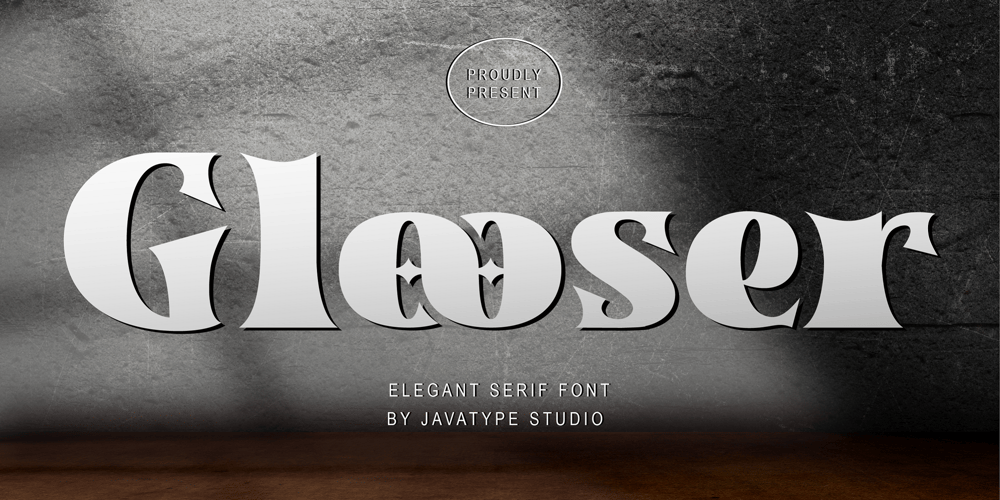 Glooser font