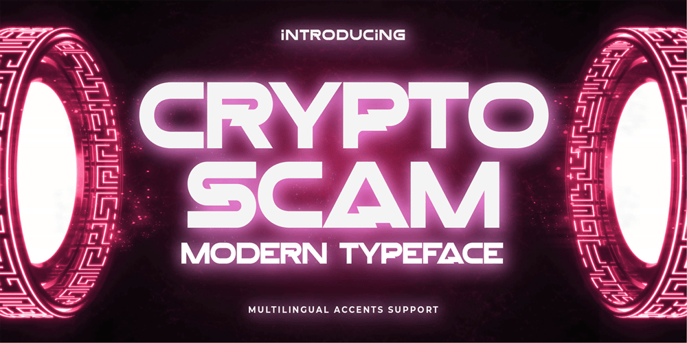 Crypto Scam font