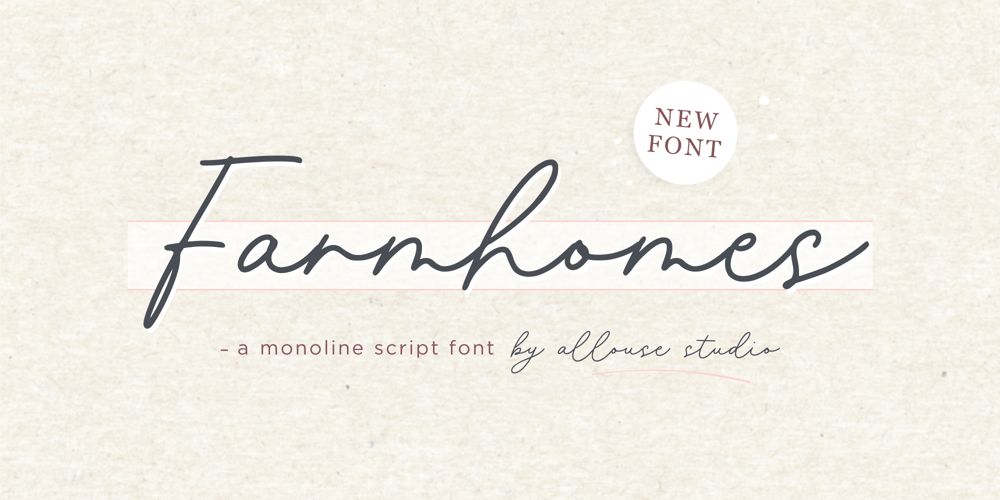 Farmhomes font
