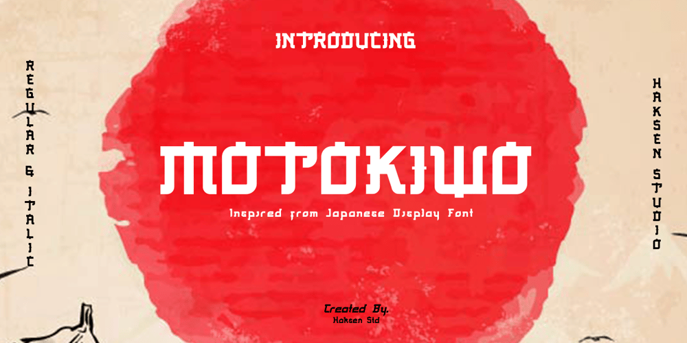 Motokiwo font