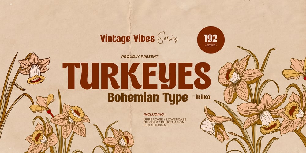 Turkeyes font