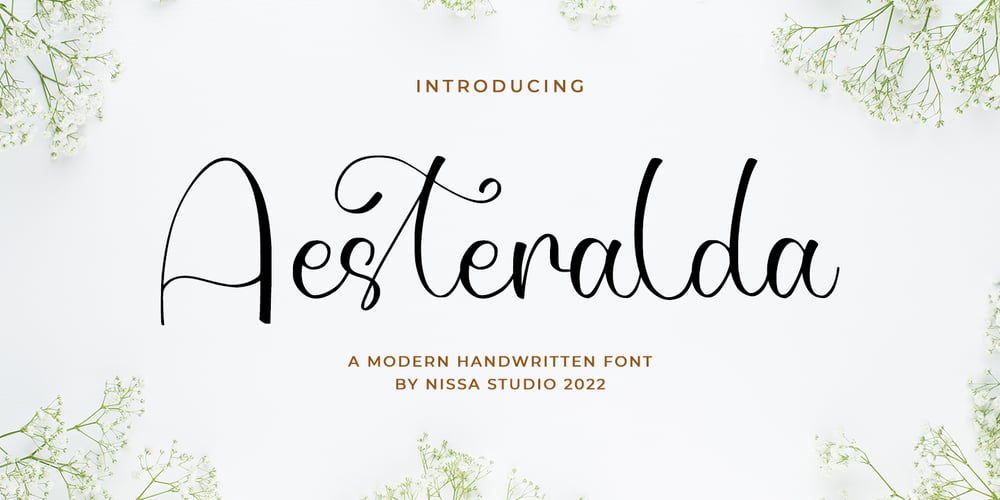 Aesteralda font