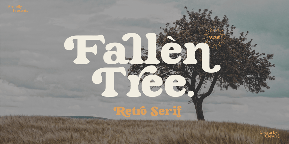 Fallen Tree font