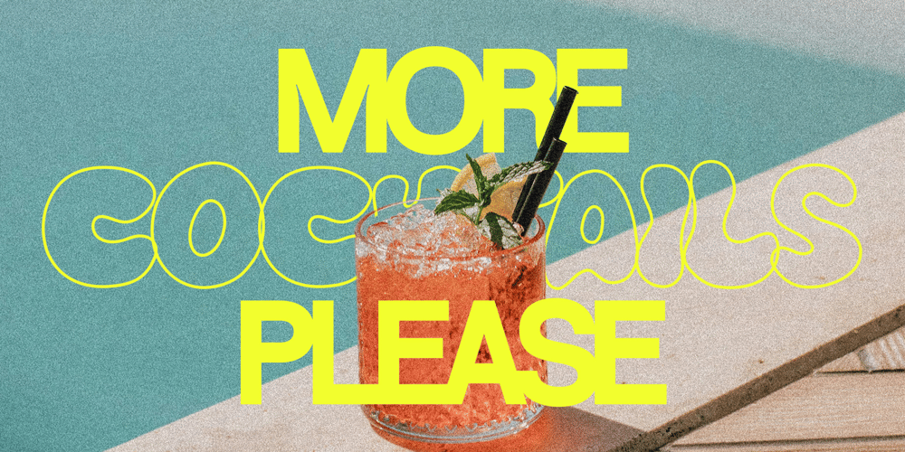 More Cocktails Please font