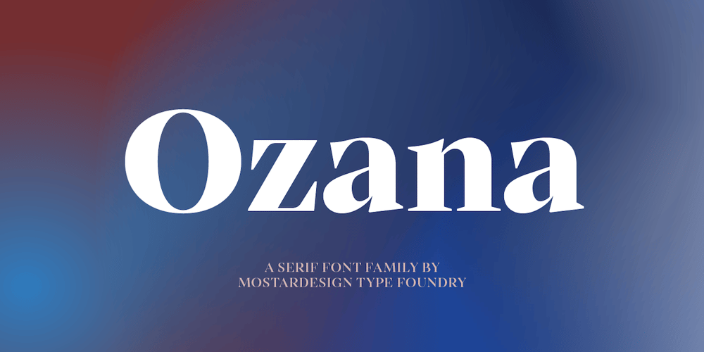 Ozana Pro Text font