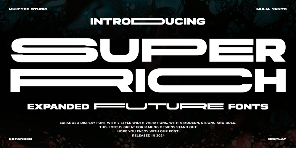 Super Rich Expanded font