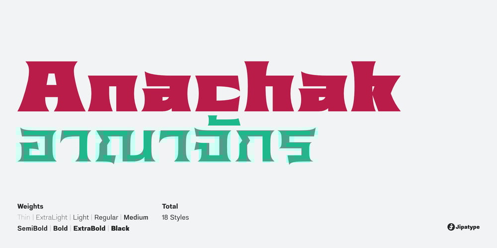 Anachak font