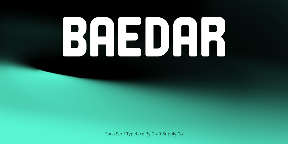 Baedar font