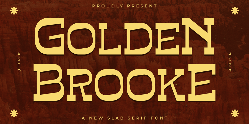 Golden Brooke font