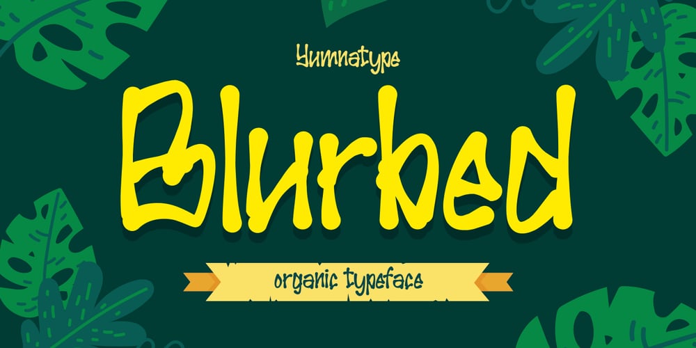 Blurbed font