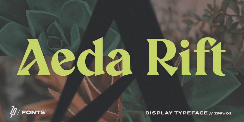 Aeda Rift font