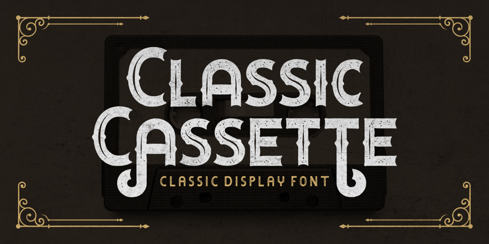Classic Cassette font
