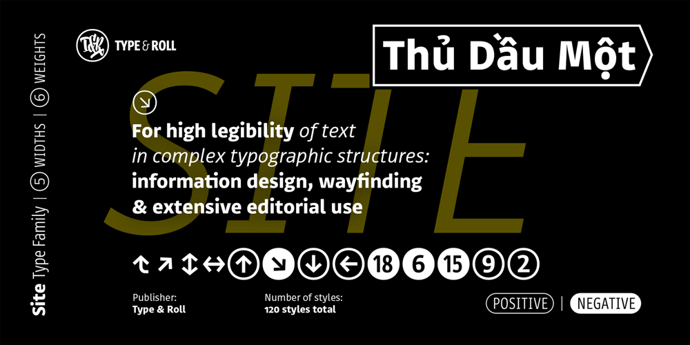 Site Negative Narrow font