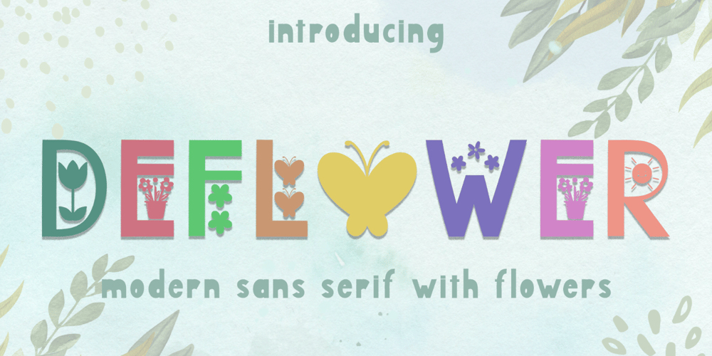 Deflower font