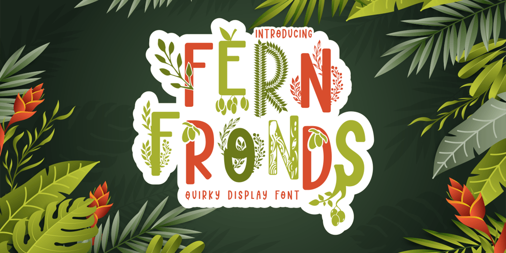 Fern Fronds font