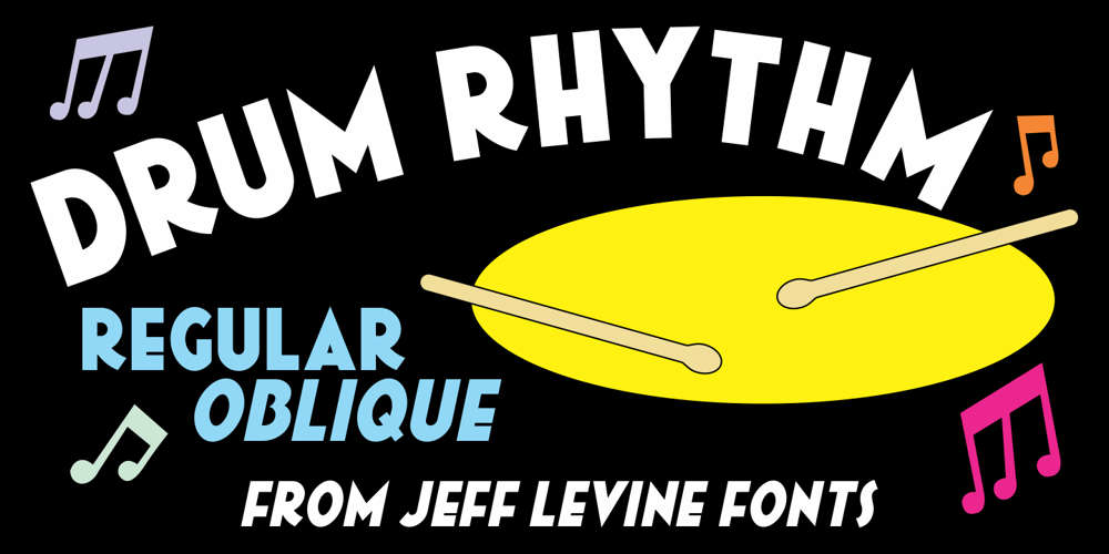Drum Rhythm JNL font