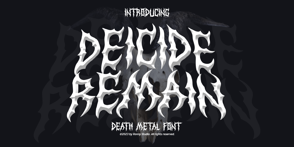 Deicide Remain font