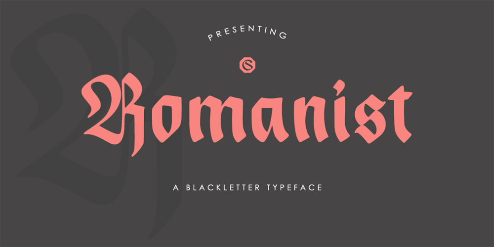 Romanist font