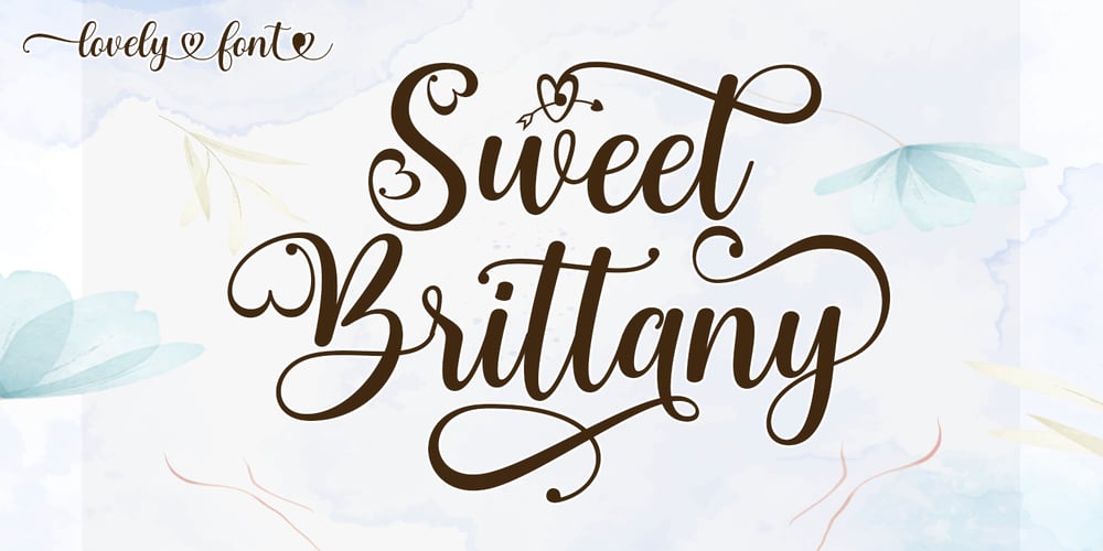 Sweet Brittany Script font