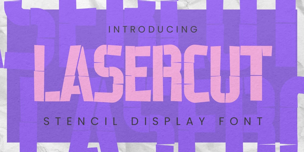 Lasercut font